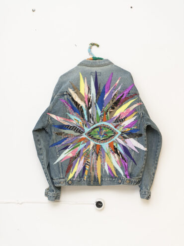‘colorful puffleg’ jacket